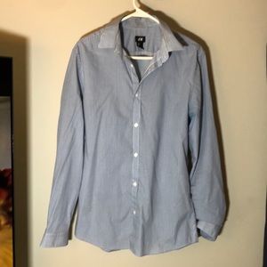 Men’s Stripped Button Up